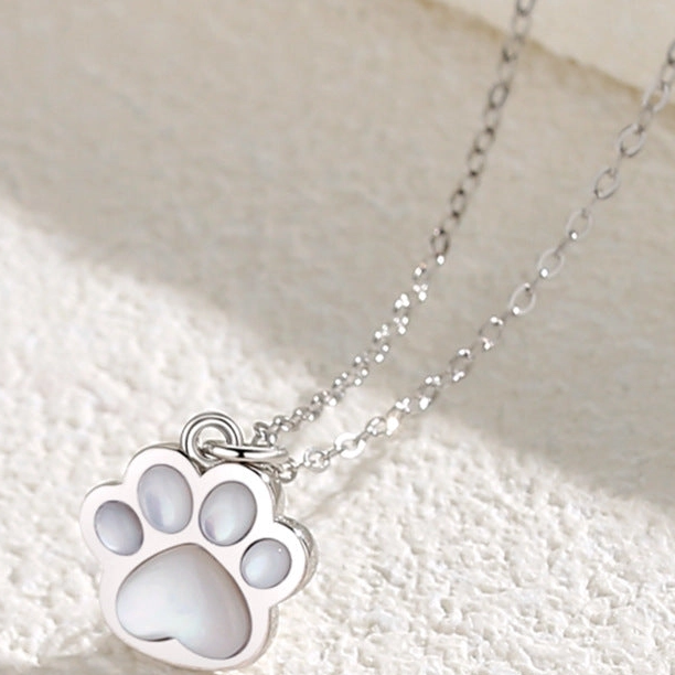 Dog Paw Pendant Necklaces