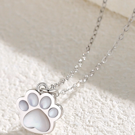 Dog Paw Pendant Necklaces