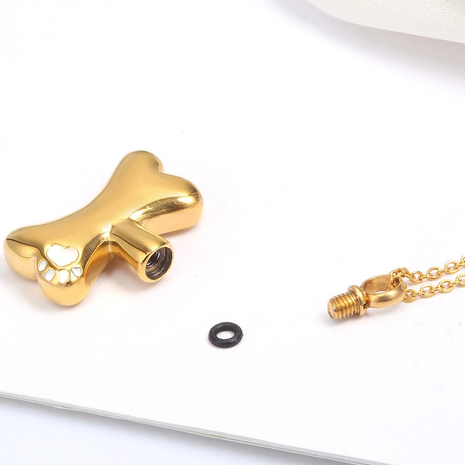 Bone Shaped Urn Necklace