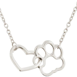 Dog Paw Pendant Necklaces