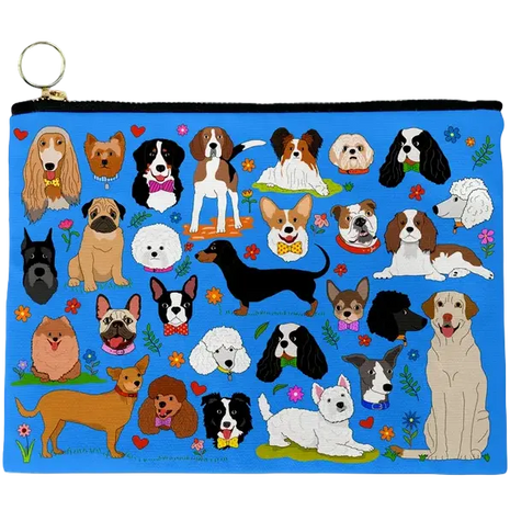 Iconic Art & Dog Inspired Amenities Bags