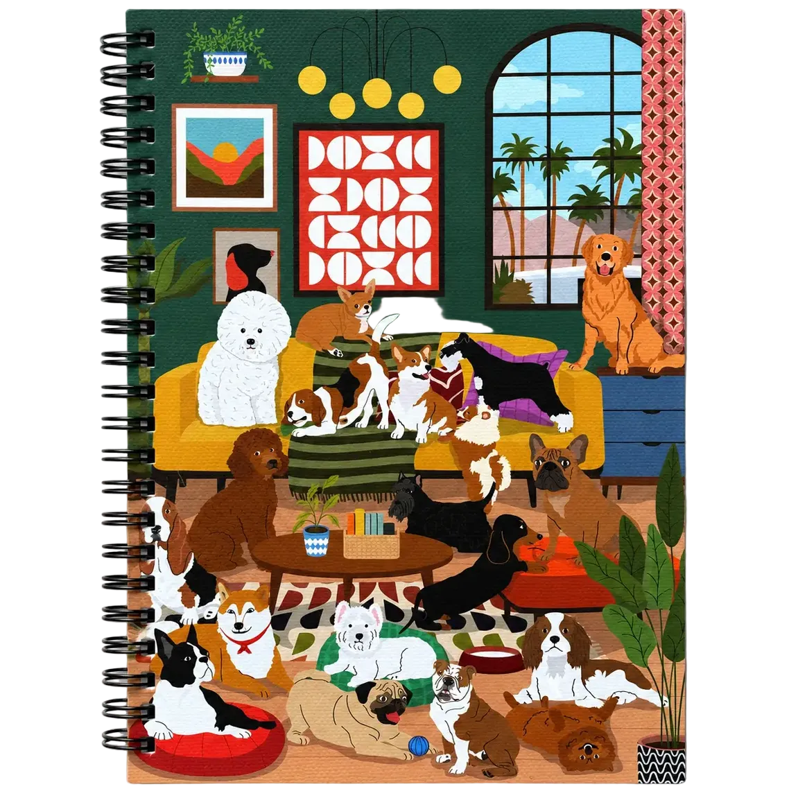 Dog Themed Spiral Lined Notebooks