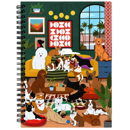 Dog Themed Spiral Lined Notebooks