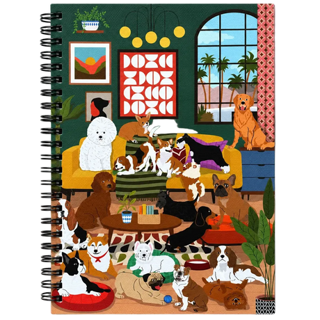 Dog Themed Spiral Lined Notebooks