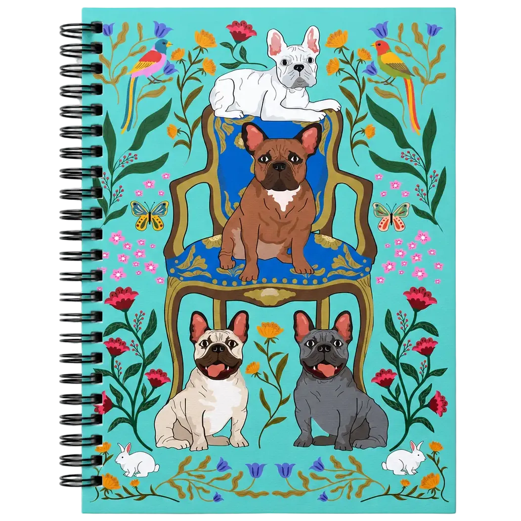 Dog Themed Spiral Lined Notebooks