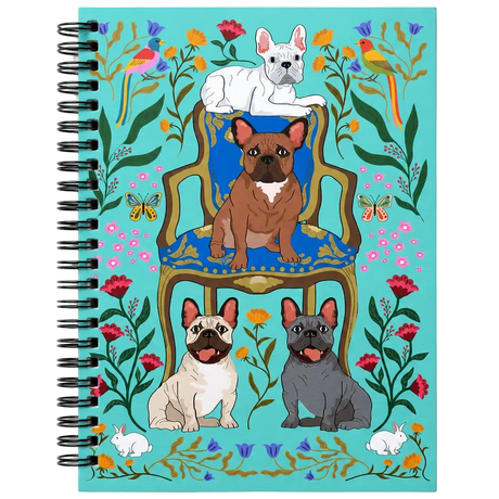 Dog Themed Spiral Lined Notebooks