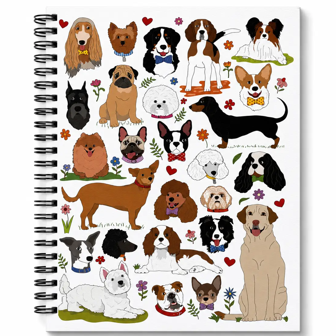Dog Themed Spiral Lined Notebooks