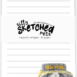 NYC Dog Themed Magnetic Notepads