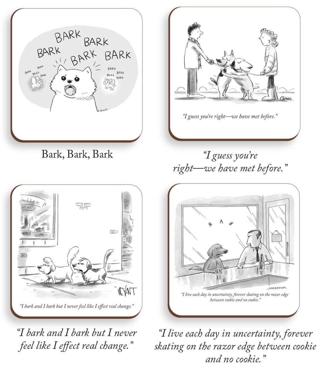 New Yorker Cartoon Themed Coasters