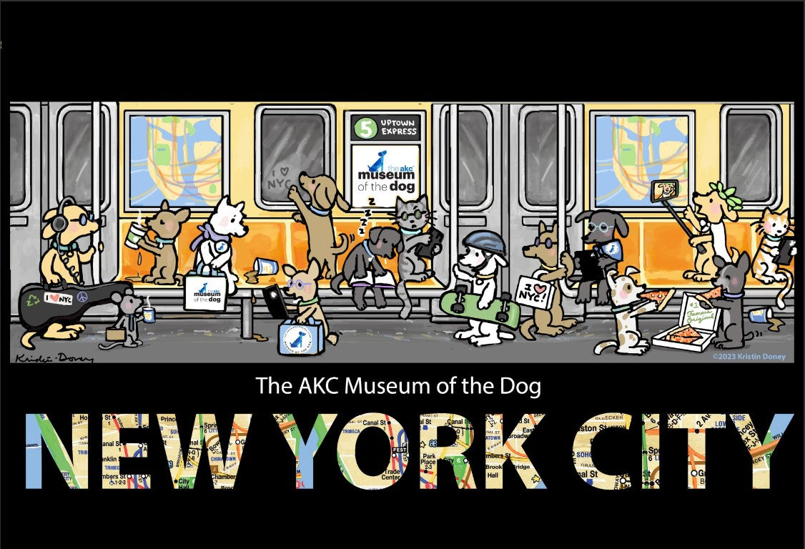 Dog Themed NYC Subway Prints