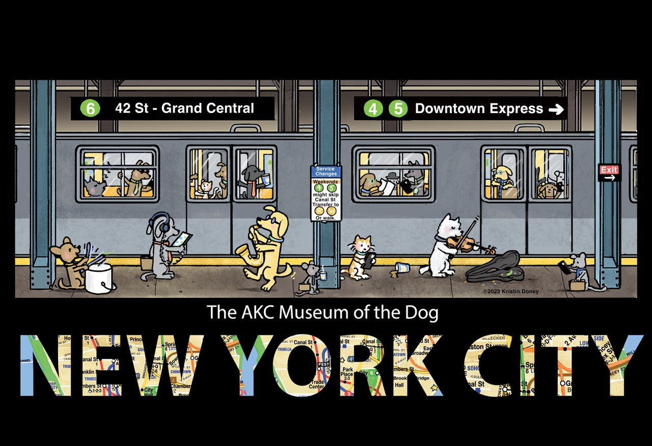 Dog Themed NYC Subway Prints