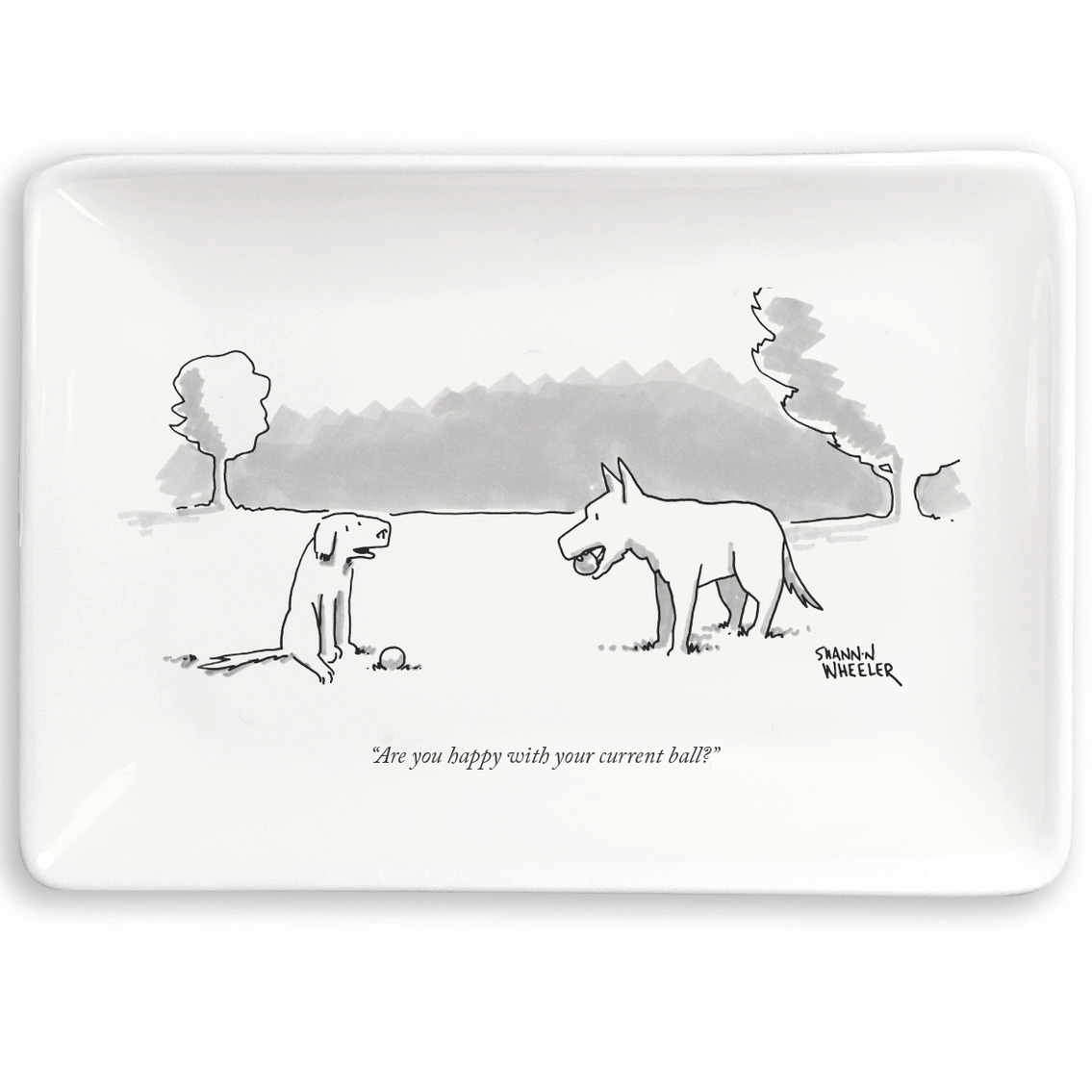 New Yorker Cartoon Trinket Tray
