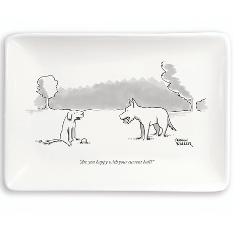 New Yorker Cartoon Trinket Tray