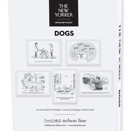 Dog Themed New Yorker Cartoon Note Cards Wallet