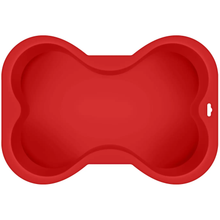 Load image into Gallery viewer, Dog Bone Shaped Silicone Mini Cake Pan from Puppy Cake LLC
