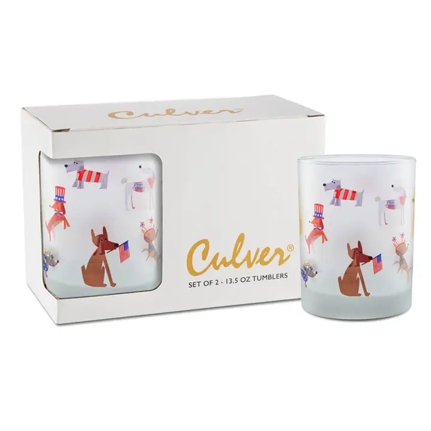 Frosted Old Fashion Glasses