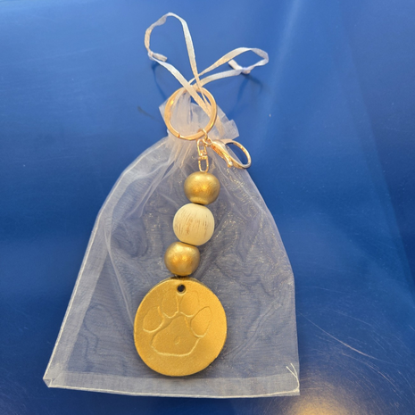 Handcrafted Paw Print Medallion Beach Bag Charms