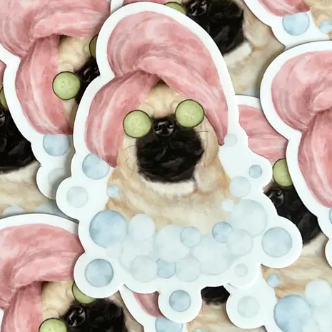Watercolor Style Stickers Made in the USA