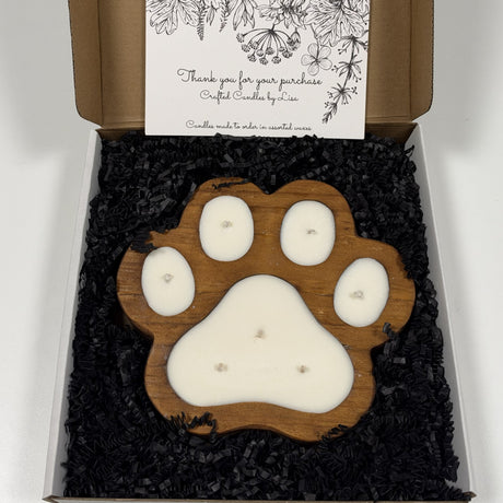 Puppy Love Paw Shaped Candles
