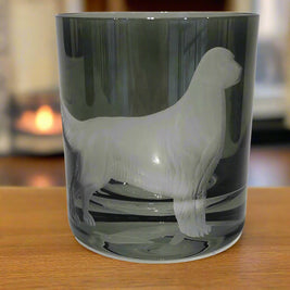Dog Profile Engraved Double Old Fashioned Glasses