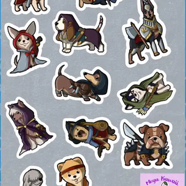 D&D Dogs Stickers