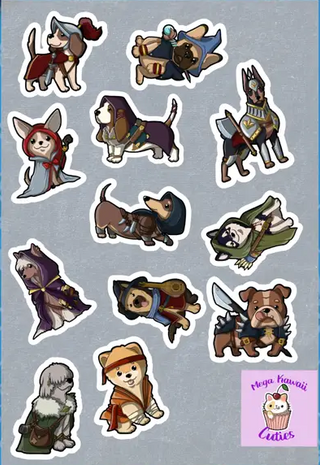 D&D Dogs Stickers