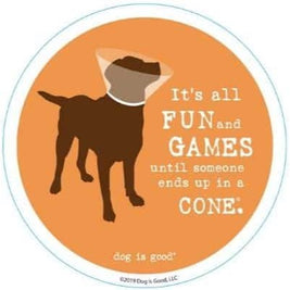 Circular Dog Themed Inspirational Stickers