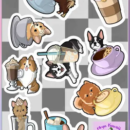 Coffee Dogs Stickers