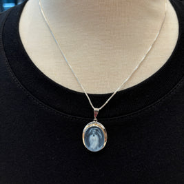 Agate Dog Cameo Necklaces