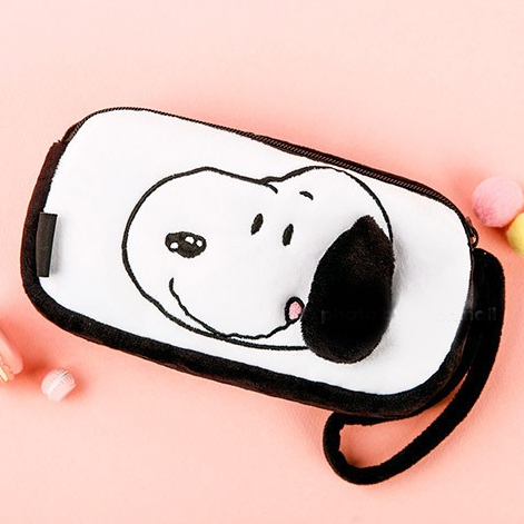 Snoopy Double Zipper Wristlet Pouch