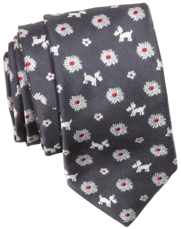 Dogs & Daisies Silk Tie