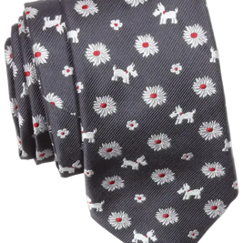 Dogs & Daisies Silk Tie