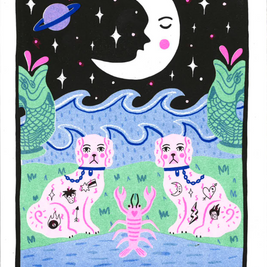 Dog Risograph Prints