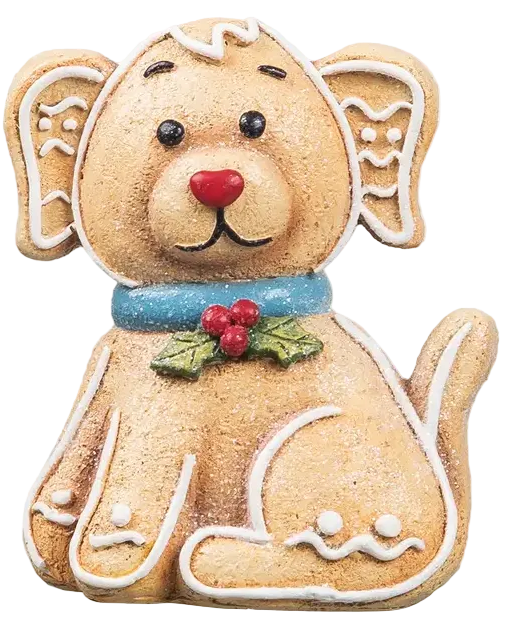Winter Holiday Dog Figurines