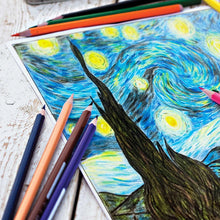 Load image into Gallery viewer, Canine and Artist Themed Colored Pencil Sets
