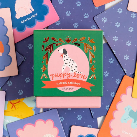Dapper Dogs Puppy Love Matching Memory Card Game