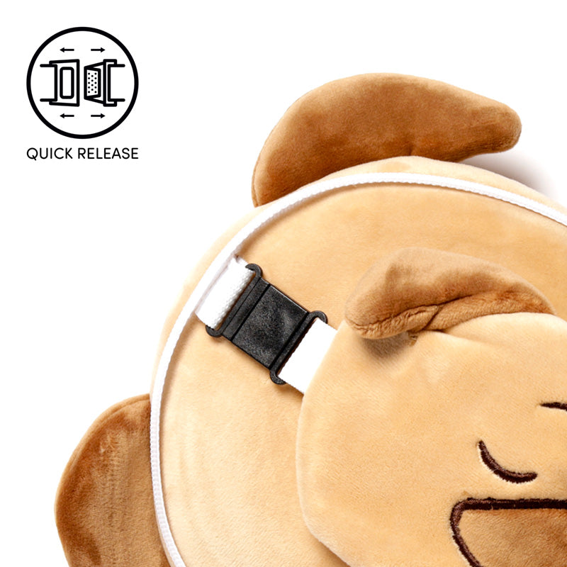 Round Plush Travel Pillow & Eye Mask