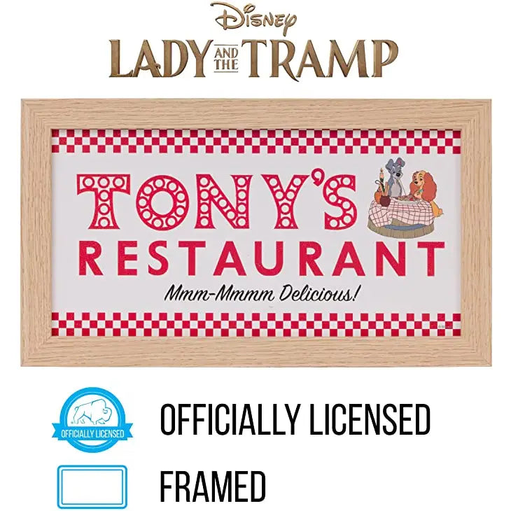 Lady and the Tramp Pizza Gel Coat Wall Decor