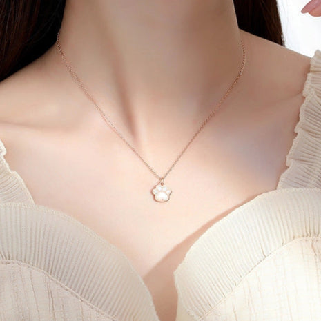 Dog Paw Pendant Necklaces