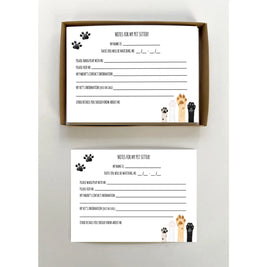 Note Packs for Pet Sitters and Vice Versa