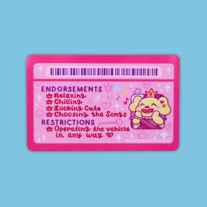 Dog Themed Novelty ID Card