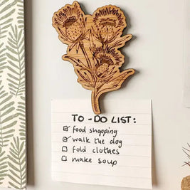 Hand Designed Bamboo Magnet Collection by Scottish Artist