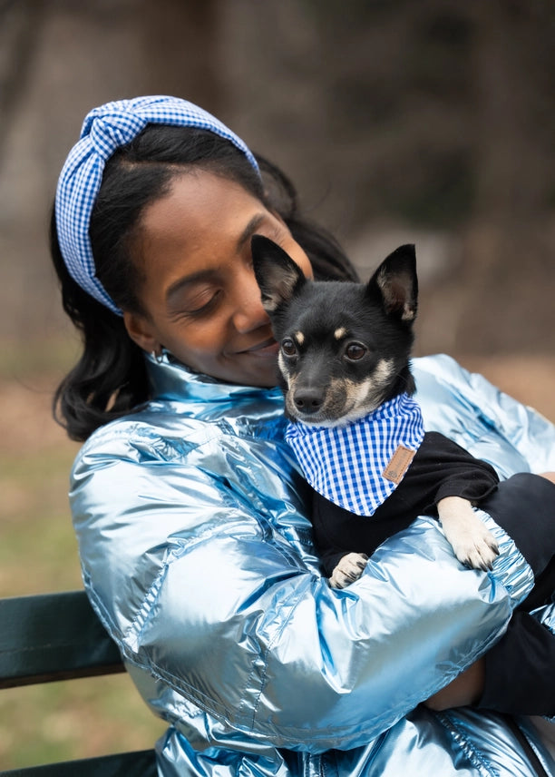 Matching Dog Bandana and Human Hair Accessories