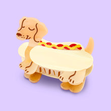 Load image into Gallery viewer, Hot Dog Dachshund Hair Claw

