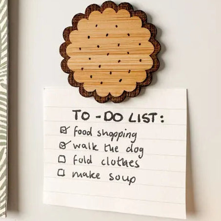 Hand Designed Bamboo Magnet Collection by Scottish Artist