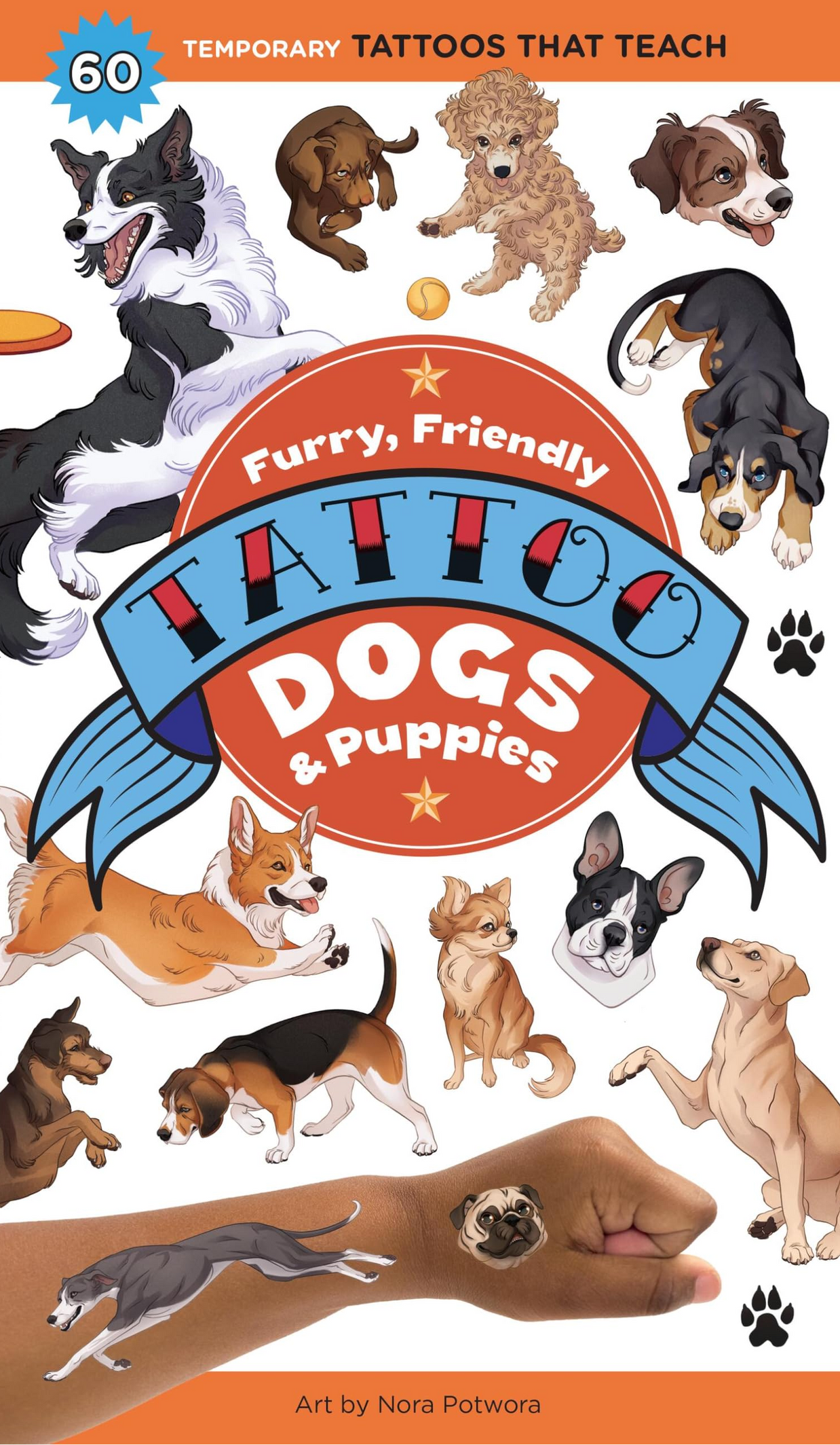 Furry, Friendly Dogs & Puppies Tattoo Book