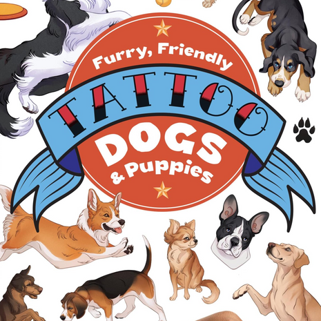 Furry, Friendly Dogs & Puppies Tattoo Book