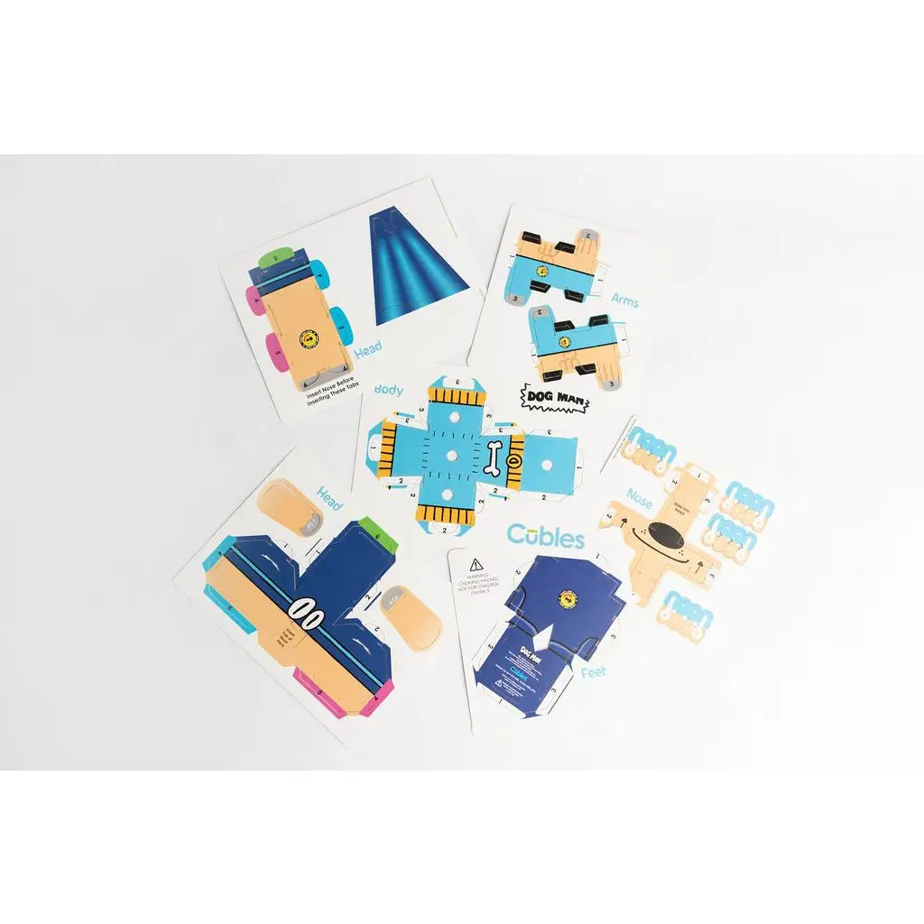 3D Paperboard Constructables by Cubles