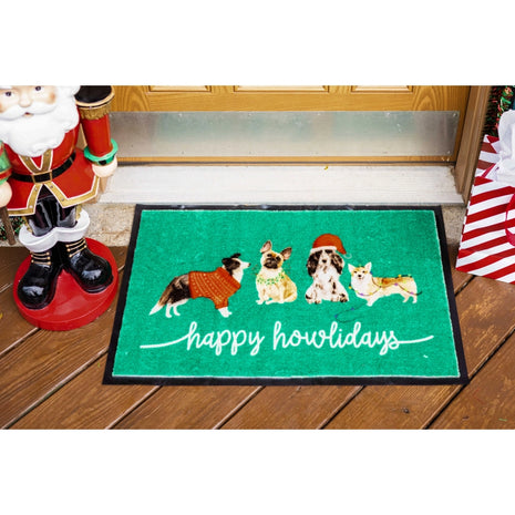Happy Howlidays Door Mat