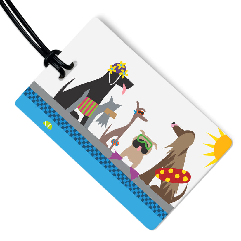 Dog Themed Luggage Tags from R. Nichols